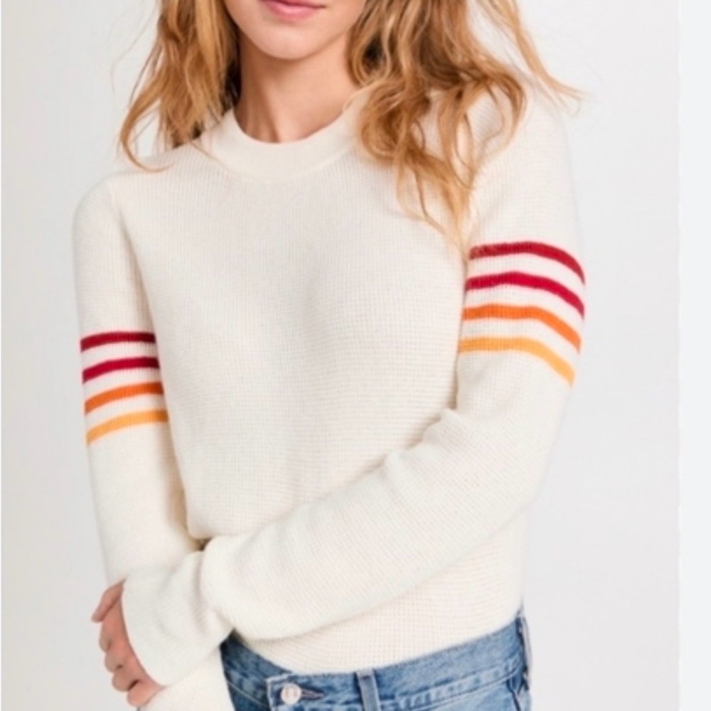 Faherty Throwback Stripe Pullover Sweatshirt Swea… - image 1